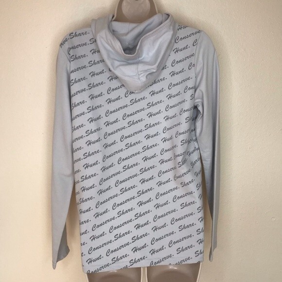 NWT NWTF by She Silver Pullover Conserve Share Hunt Hoodie Women Size Medium - Picture 3 of 12